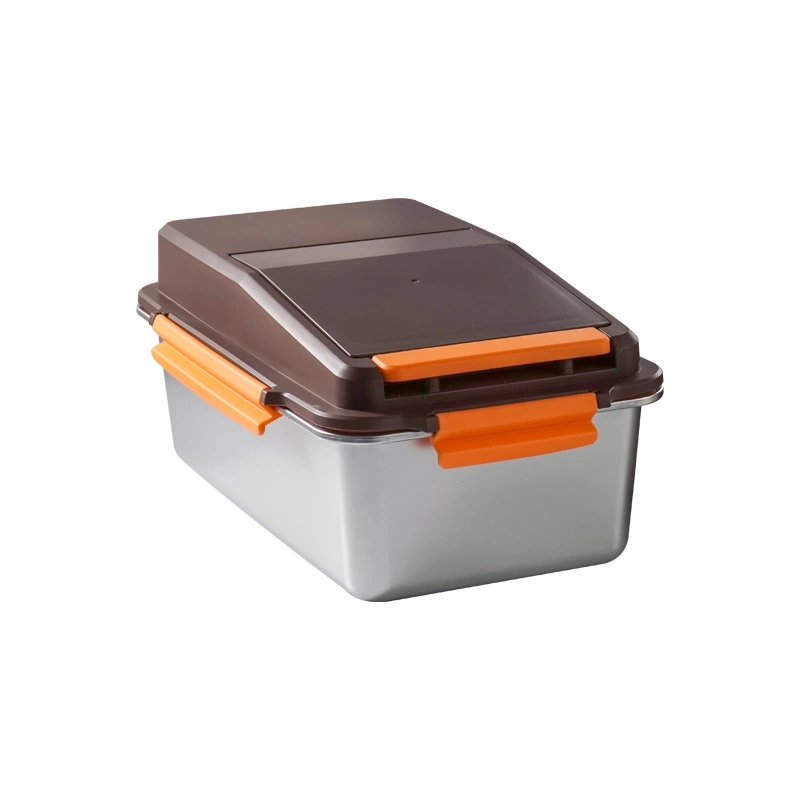 Thùng đựng gạo kín silicone bằng thép không gỉ 304 10kg